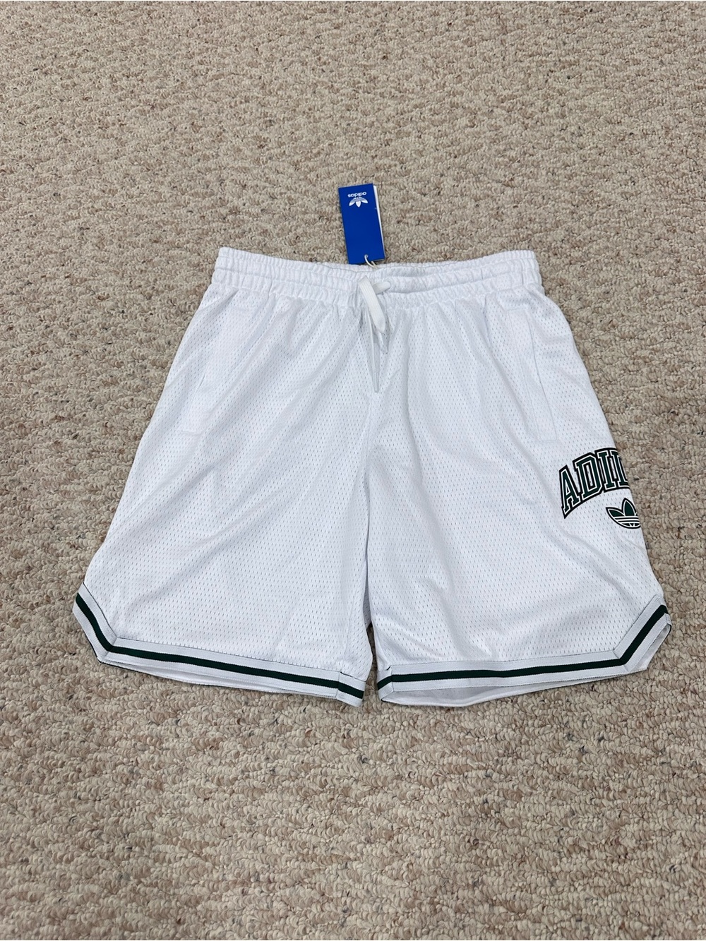 Boy’s Adidas White Mesh Shorts